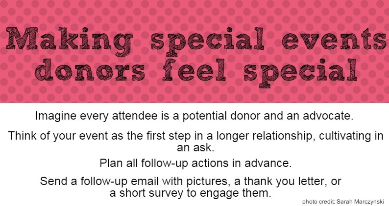 Making Special Events Donors Feel Special