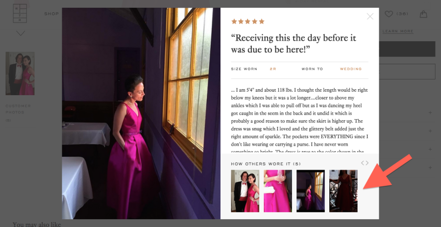 Rent the Runway Online Review Sample