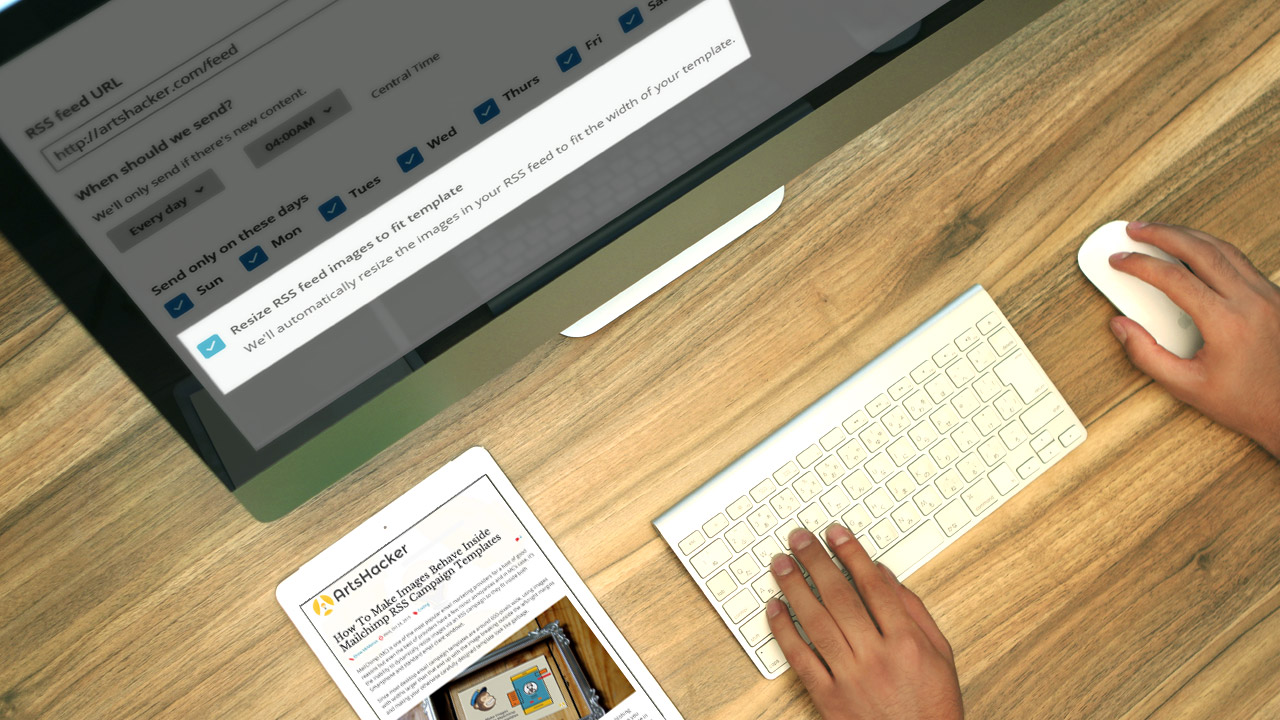 MailChimp New Resize RSS feed images to fit template option
