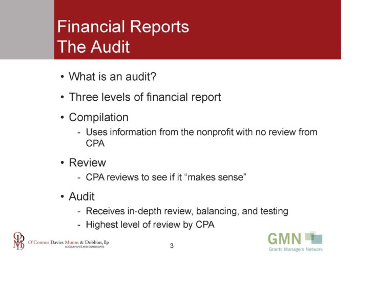 financial report type