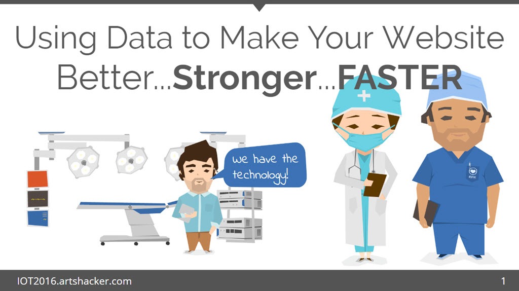 Using Data to Make Your Website Better...Stronger...FASTER