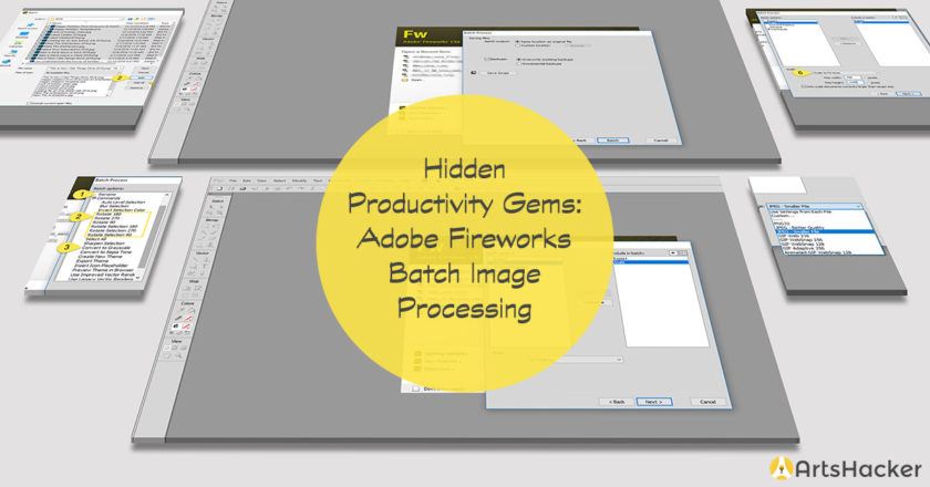 Hidden Productivity Gems Adobe Fireworks Batch Image Processing