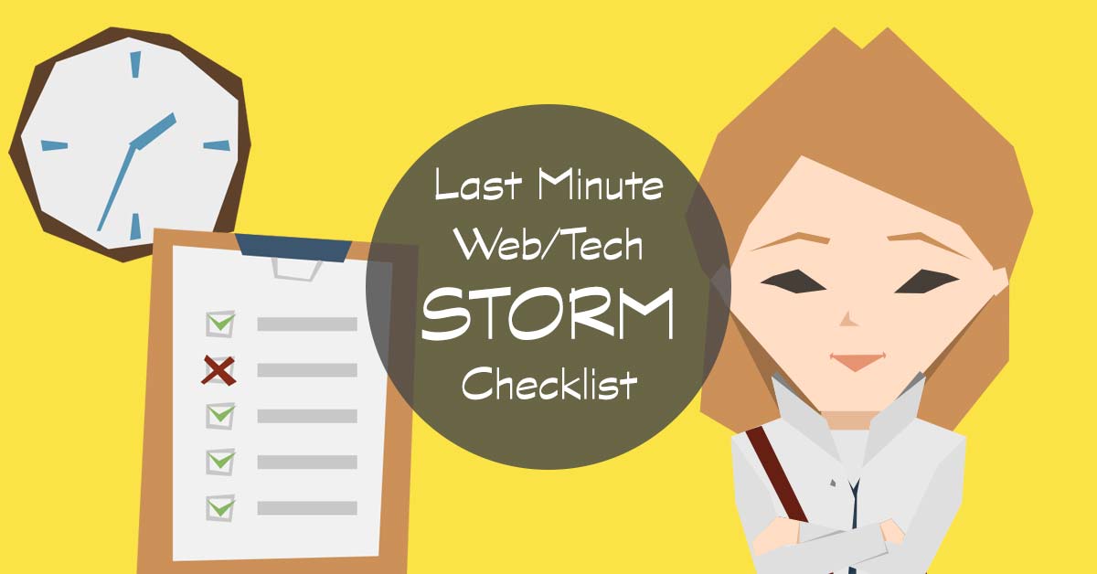 Last Minute Hurricane Tech Checklist